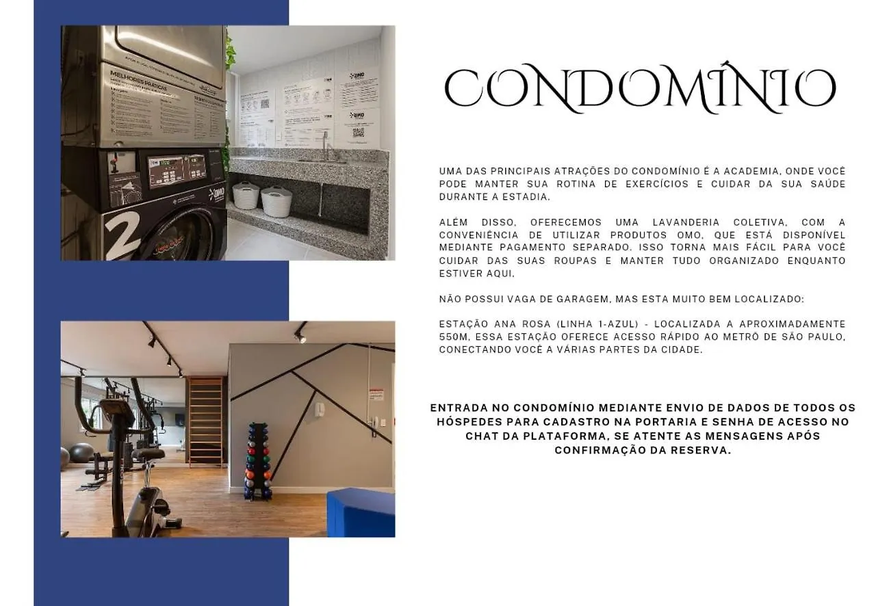 Easy Star -Studio Encantador Prox. Ao Metro Ana Rosa - Ln03H Sao Paulo Apartment