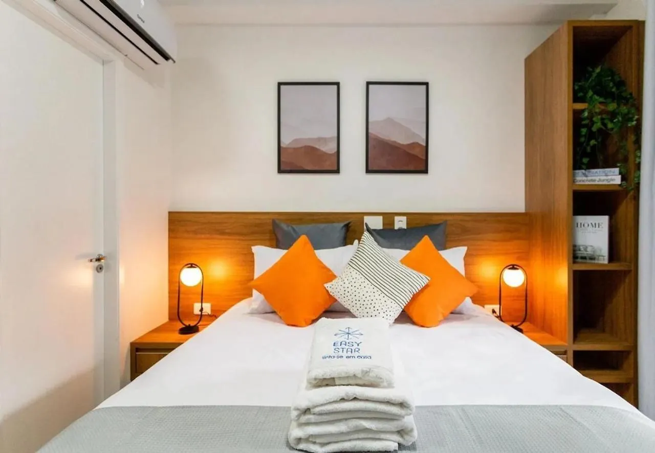 Apartament Easy Star -Studio Encantador Prox. Ao Metro Ana Rosa - Ln03H São Paulo Brazylia